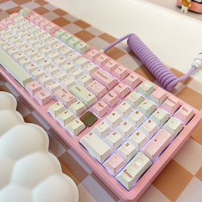 PIWIJOY Summer Dessert Cherry Proflie Keycap Set 146 Keys