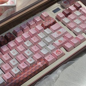 PIWIJOY Chocolate Cake Keycap Set Cherry Profile 146 Keys