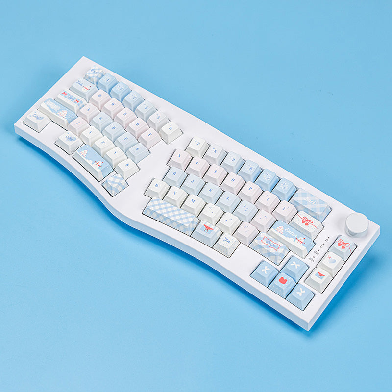 PIWIJOY In Winter Cherry Proflie Keycap Set 146 Keys Support Alice ISO