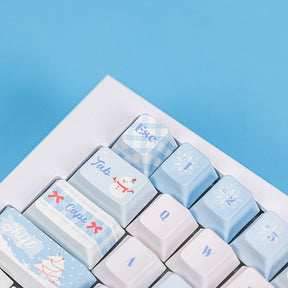 PIWIJOY In Winter Cherry Proflie Keycap Set 146 Keys Support Alice ISO