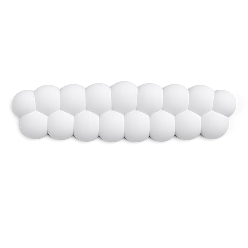 PIWIJOY Puff White PU Leather Wrist Rest