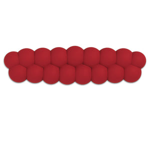 PIWIJOY Puff Red Velvet PU Leather Wrist Rest