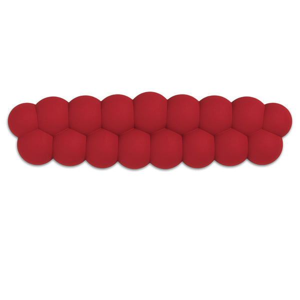 PIWIJOY Puff Red Velvet PU Leather Wrist Rest
