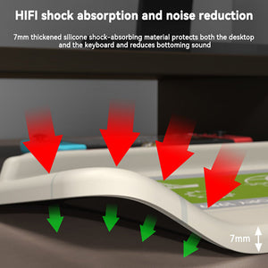 PIWIJOY Shock Absorption 2 in 1 Keyboard Wrist Rest