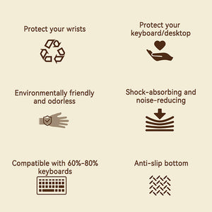 PIWIJOY Shock Absorption 2 in 1 Keyboard Wrist Rest
