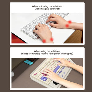 PIWIJOY Shock Absorption 2 in 1 Keyboard Wrist Rest