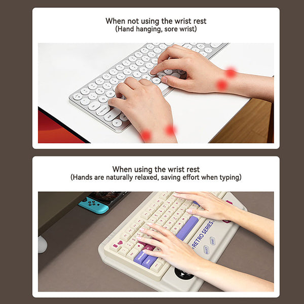 PIWIJOY Shock Absorption 2 in 1 Keyboard Wrist Rest