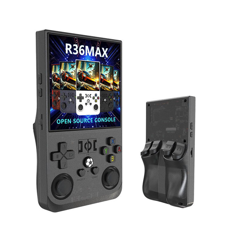 R36 Max Handheld Game Console with 4" Screen Linux System