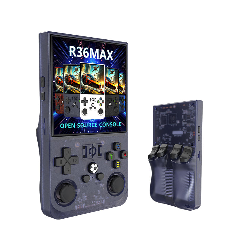 R36 Max Handheld Game Console with 4" Screen Linux System