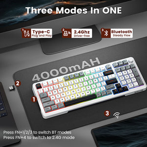 Redragon K688 Mechanical Creamy Keyboard with Konb