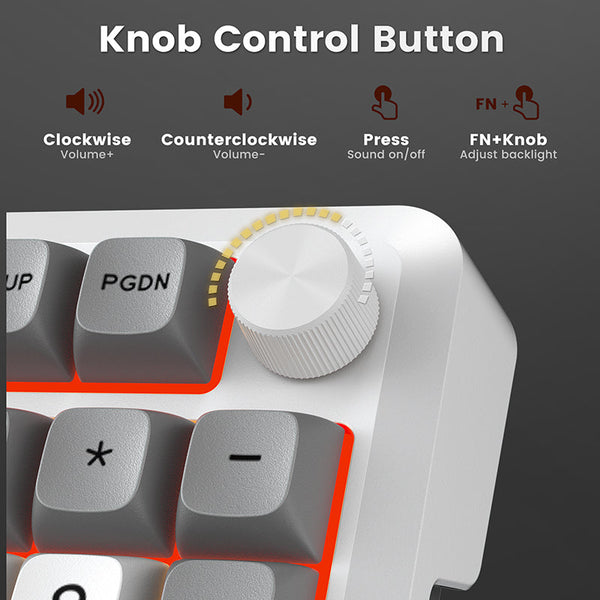 Redragon K688 Mechanical Creamy Keyboard with Konb