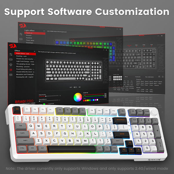 Redragon K688 Mechanical Creamy Keyboard with Konb