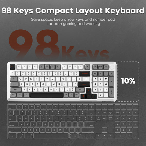 Redragon K688 Mechanical Creamy Keyboard with Konb