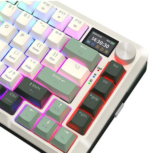 Redragon K708 Pro Tri-Mode Mechanical Keyboard with Screen