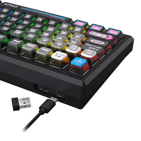 Redragon K732 Series Tri-Mode Aluminum Mechanical Keyboard with Knob