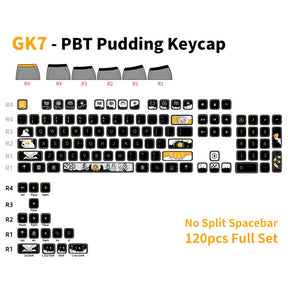 SKYLOONG Dark Fairy Translucent GK7 Profile Keycap Set 120 Keys