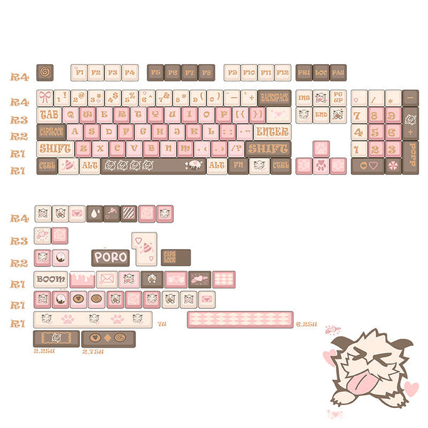 SOULCAT PORO Keycap Set MOA Profile 141 Keys