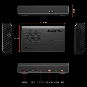 AOOSTAR XG76XT eGPU Dock with AMD Radeon RX 7600XT GPU