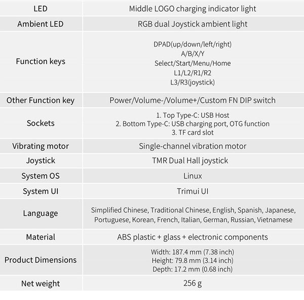Trimui Smart Pro S Handheld Retro Game Console Upgrade Performance