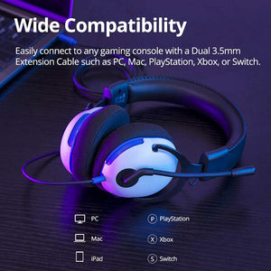 Tronsmart Sounfii G10 Wired Gaming Headset with Flip Mic Volume Wheel