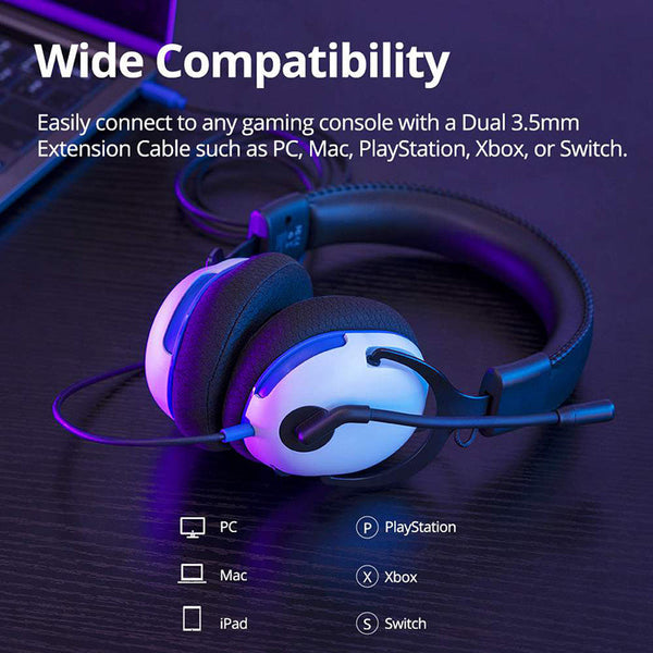 Tronsmart Sounfii G10 Wired Gaming Headset with Flip Mic Volume Wheel