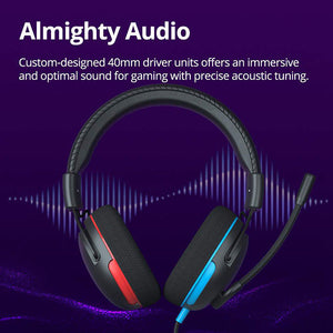 Tronsmart Sounfii G10 Wired Gaming Headset with Flip Mic Volume Wheel