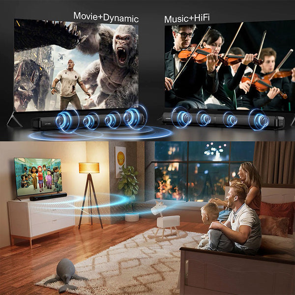 Ultimea Apollo S40 2.2CH Soundbar for TV Devices Detachable Design