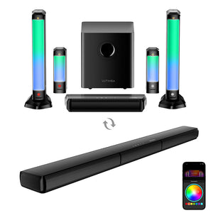 Ultimea Apollo S70 Ultra 7.1 Ch RGB Detachable Soundbar Subwoofer Speaker