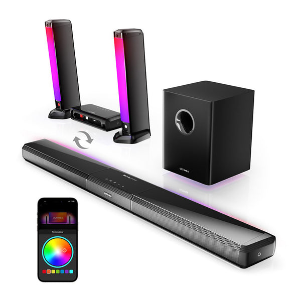 Ultimea Apollo S80 5.1 Channel Soundbar with Dolby Atmos & RGB Lighting