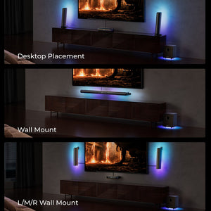 Ultimea Apollo S80 5.1 Channel Soundbar with Dolby Atmos & RGB Lighting