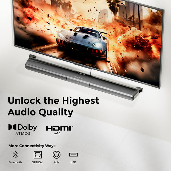 Ultimea Apollo S80 5.1 Channel Soundbar with Dolby Atmos & RGB Lighting
