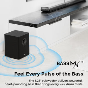 Ultimea Apollo S80 5.1 Channel Soundbar with Dolby Atmos & RGB Lighting