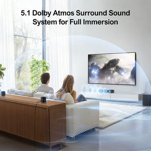 Ultimea Aura A50 Pro 5.1 Ch Soundbar with Dolby Atmos & BassMX Subwoofer