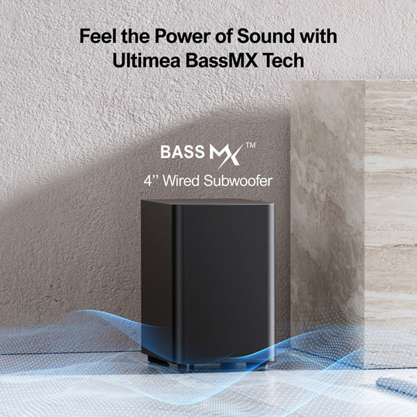 Ultimea Aura A50 Pro 5.1 Ch Soundbar with Dolby Atmos & BassMX Subwoofer