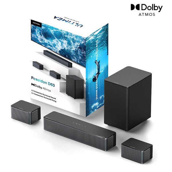 Ultimea Poseidon D60 5.1 Soundbar with Dolby Atmos