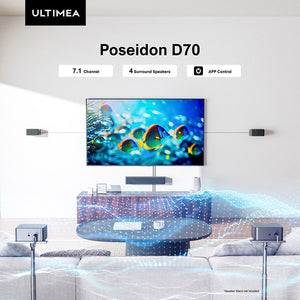 Ultimea Poseidon D70 7.1 Channel Soundbar Subwoofer Speaker