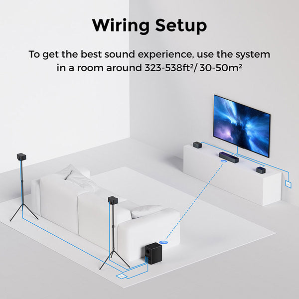 Ultimea Poseidon D80 Boom 7.1 Soundbar with Dolby Atmos