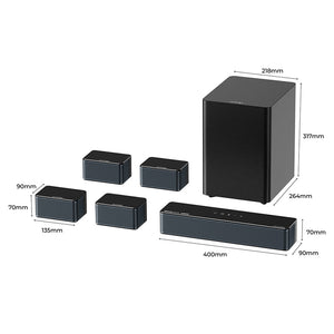 Ultimea Poseidon D80 Boom 7.1 Soundbar with Dolby Atmos