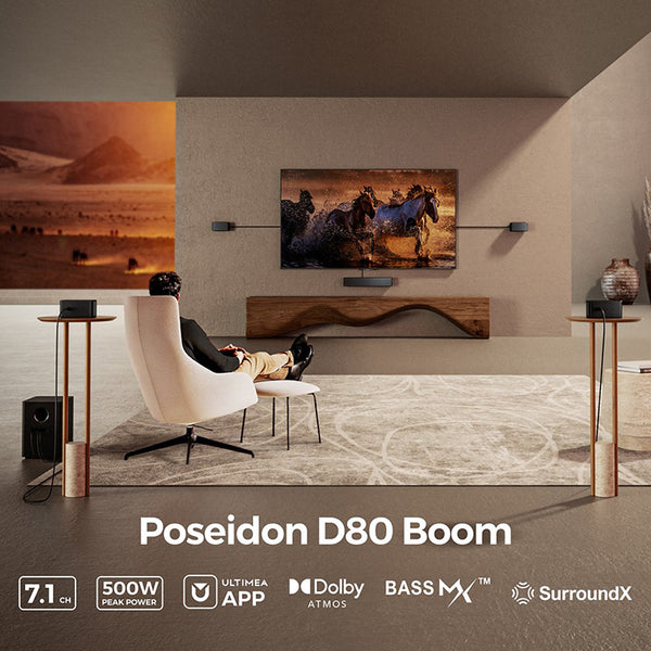 Ultimea Poseidon D80 Boom 7.1 Soundbar with Dolby Atmos