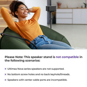 Ultimea Steady 310 Speaker Stands Compatible with Poseidon and Aura Series