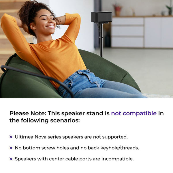 Ultimea Steady 310 Speaker Stands Compatible with Poseidon and Aura Series