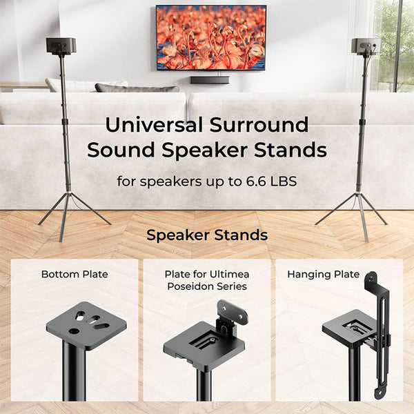 Ultimea Steady 310 Speaker Stands Compatible with Poseidon and Aura Series