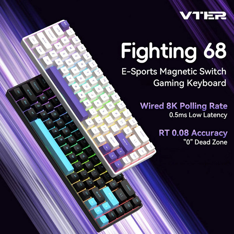 VTER Fighting68 Wired Gaming Keyboard Magnetic Switch