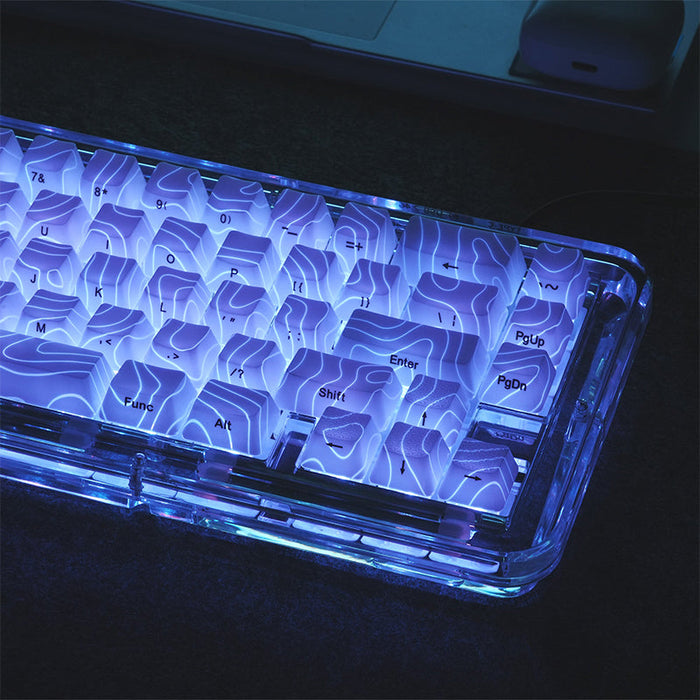 ACGAM XVX Topographic IMD-Tech Keycap Set OEM Profile 118 Keys - WhatGeek