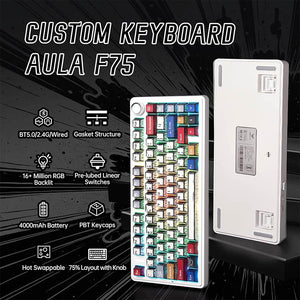 AULA F75 Wireless Mechanical Keyboard