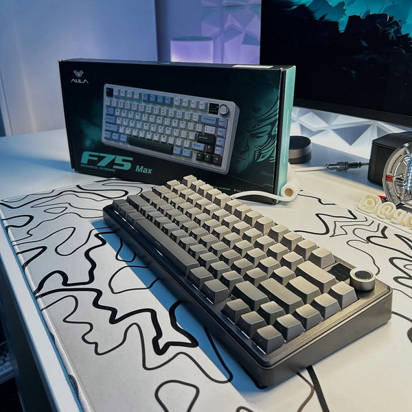 AULA F75 Max Tri-mode Mechanical Keyboard with TFT Screen