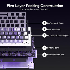 AULA HERO68 HE Magnetic Switch Wired Gaming Keyboard