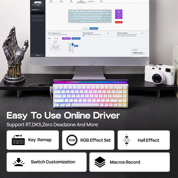 AULA HERO68 HE Magnetic Switch Wired Gaming Keyboard