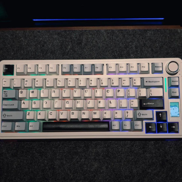 AULA S75 PRO Tri-mode Wireless Mechanical Keyboard with LCD Screen Creamy