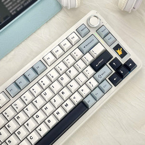 AULA S75 PRO Tri-mode Wireless Mechanical Keyboard with LCD Screen Creamy